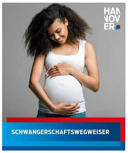 Hochschwangere Frau die ihren Bauch festhält © Stadt Hannover